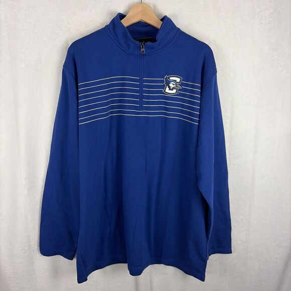 Creighton University Bluejays 1/4 Quarter Zip Pullover Sweatshirt Sz 2XL NWT - Picture 1 of 5